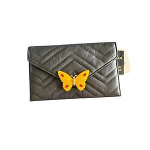 Handbag Republic Classic Butterfly Clutch Vegan leather NWT